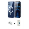 MARSİLYAN™- iPhone 11 Kılıf Ahenk Minimal Serisi - Şeffaf Pasifik Cam Ekran Koruyucu + Pers Alüminyum Kamera Lens - YL
