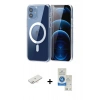 MARSİLYAN™- iPhone 11 Kılıf Ahenk Minimal Serisi - Şeffaf Royal Nano Ekran Koruyucu + Renkli Kamera Lens Koruma Cam - YL