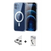 MARSİLYAN™- iPhone 11 Kılıf Ahenk Minimal Serisi - Şeffaf Uv Polymer Nano Ekran Koruyucu + Raze Metal Kamera Lens - GS