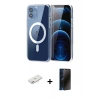 MARSİLYAN™- iPhone 11 Kılıf Ahenk Minimal Serisi - Siyah 3D Antistatik Hayalet Cam Ekran Koruyucu + Renkli Kamera Lens Koruma Cam - PE