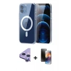MARSİLYAN™- iPhone 11 Kılıf Ahenk Minimal Serisi - Siyah 3D Antistatik Mat Seramik Nano Ekran Koruyucu + Raze Metal Kamera Lens - MR