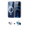 MARSİLYAN™- iPhone 11 Kılıf Ahenk Minimal Serisi - Siyah 3D Antistatik Seramik Nano Ekran Koruyucu + Pers Alüminyum Kamera Lens - LT