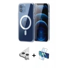 MARSİLYAN™- iPhone 11 Kılıf Ahenk Minimal Serisi - Siyah 3D Antistatik Seramik Nano Ekran Koruyucu + Raze Metal Kamera Lens - GS