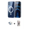 MARSİLYAN™- iPhone 11 Kılıf Ahenk Minimal Serisi - Siyah Bilvis 3D Cam Ekran Koruyucu + Pers Alüminyum Kamera Lens - GI