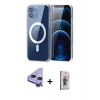 MARSİLYAN™- iPhone 11 Kılıf Ahenk Minimal Serisi - Siyah Bilvis 3D Cam Ekran Koruyucu + Raze Metal Kamera Lens - MR