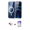 MARSİLYAN™- iPhone 11 Kılıf Ahenk Minimal Serisi - Siyah Bilvis 5in1 3D Magic Cam Ekran Koruyucu + Pers Alüminyum Kamera Lens - KI