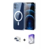 MARSİLYAN™- iPhone 11 Kılıf Ahenk Minimal Serisi - Siyah Bilvis 5in1 3D Magic Cam Ekran Koruyucu + Pers Alüminyum Kamera Lens - LT