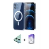 MARSİLYAN™- iPhone 11 Kılıf Ahenk Minimal Serisi - Siyah Bilvis 5in1 3D Magic Cam Ekran Koruyucu + Raze Metal Kamera Lens - MI
