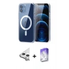 MARSİLYAN™- iPhone 11 Kılıf Ahenk Minimal Serisi - Siyah Bilvis 5in1 3D Magic Cam Ekran Koruyucu + Raze Metal Kamera Lens - GS