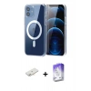 MARSİLYAN™- iPhone 11 Kılıf Ahenk Minimal Serisi - Siyah Bilvis 5in1 3D Magic Cam Ekran Koruyucu + Renkli Kamera Lens Koruma Cam - YL