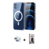 MARSİLYAN™- iPhone 11 Kılıf Ahenk Minimal Serisi - Siyah Bilvis Hayalet Cam Ekran Koruyucu + Pers Alüminyum Kamera Lens - GI