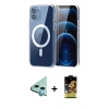 MARSİLYAN™- iPhone 11 Kılıf Ahenk Minimal Serisi - Siyah Buffer Cam Ekran Koruyucu + Raze Metal Kamera Lens - MI