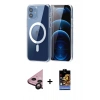 MARSİLYAN™- iPhone 11 Kılıf Ahenk Minimal Serisi - Siyah Buffer Hayalet Cam Ekran Koruyucu + Raze Metal Kamera Lens - SH