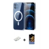 MARSİLYAN™- iPhone 11 Kılıf Ahenk Minimal Serisi - Siyah Buffer Hayalet Cam Ekran Koruyucu + Renkli Kamera Lens Koruma Cam - SI