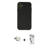 MARSİLYAN™- iPhone 11 Kılıf Ahenk Serisi - Şeffaf Uv Polymer Nano Ekran Koruyucu + Pers Alüminyum Kamera Lens - GD