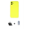 MARSİLYAN™- iPhone 11 Kılıf Ahenk Serisi - Siyah Joko Magic 5D Cam + Kamera Lens Koruma Cam - SF