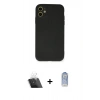 MARSİLYAN™- iPhone 11 Kılıf Ahenk Serisi - Siyah Joko Magic 5D Cam + Kamera Lens Koruma Cam - SF