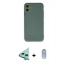 MARSİLYAN™- iPhone 11 Kılıf Ahenk Serisi - Siyah Joko Magic 5D Cam + Raze Metal Kamera Lens - MI