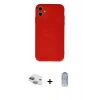 MARSİLYAN™- iPhone 11 Kılıf Ahenk Serisi - Siyah Joko Magic 5D Cam + Pers Alüminyum Kamera Lens - YL