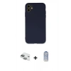 MARSİLYAN™- iPhone 11 Kılıf Ahenk Serisi - Siyah Joko Magic 5D Cam + Pers Alüminyum Kamera Lens - YL