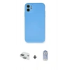 MARSİLYAN™- iPhone 11 Kılıf Ahenk Serisi - Siyah Joko Magic 5D Cam + Pers Alüminyum Kamera Lens - YL