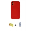 MARSİLYAN™- iPhone 11 Kılıf Ahenk Serisi - Siyah Joko Magic 5D Cam + Rainbow Kamera Lens Koruma Cam - KI
