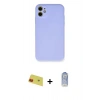 MARSİLYAN™- iPhone 11 Kılıf Ahenk Serisi - Siyah Joko Magic 5D Cam + Rainbow Kamera Lens Koruma Cam - KI