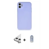 MARSİLYAN™- iPhone 11 Kılıf Ahenk Serisi - Siyah Joko Magic 5D Cam + Raze Metal Kamera Lens - GS