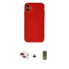MARSİLYAN™- iPhone 11 Kılıf Ahenk Serisi - Siyah Joko Magic 5D Hayalet Cam + Pers Alüminyum Kamera Lens - KI