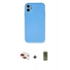 MARSİLYAN™- iPhone 11 Kılıf Ahenk Serisi - Siyah Joko Magic 5D Hayalet Cam + Pers Alüminyum Kamera Lens - KI