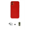 MARSİLYAN™- iPhone 11 Kılıf Ahenk Serisi - Siyah Joko Magic 5D Hayalet Cam + Pers Alüminyum Kamera Lens - YL