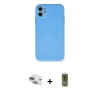 MARSİLYAN™- iPhone 11 Kılıf Ahenk Serisi - Siyah Joko Magic 5D Hayalet Cam + Pers Alüminyum Kamera Lens - YL