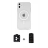 MARSİLYAN™- iPhone 11 Kılıf Ahenk Yansıma Prime - Siyah 6D Antistatik Mat Seramik Hayalet Nano Ekran Koruyucu + PVD Metal Kamera Lens - YL