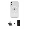 MARSİLYAN™- iPhone 11 Kılıf Ahenk Yansıma Prime - Siyah 6D Antistatik Mat Seramik Hayalet Nano Ekran Koruyucu + Kamera Lens Koruma Cam - SF