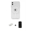 MARSİLYAN™- iPhone 11 Kılıf Ahenk Yansıma Prime - Siyah 6D Antistatik Mat Seramik Hayalet Nano Ekran Koruyucu + Renkli Kamera Lens Koruma Cam - SI
