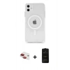 MARSİLYAN™- iPhone 11 Kılıf Ahenk Yansıma Prime - Siyah 6D Antistatik Mat Seramik Hayalet Nano Ekran Koruyucu + Pers Alüminyum Kamera Lens - KI