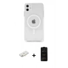 MARSİLYAN™- iPhone 11 Kılıf Ahenk Yansıma Prime - Siyah 6D Antistatik Mat Seramik Hayalet Nano Ekran Koruyucu + Renkli Kamera Lens Koruma Cam - YL