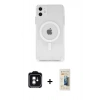MARSİLYAN™- iPhone 11 Kılıf Ahenk Yansıma Prime - Siyah 6D Mat Seramik Hayalet Nano Ekran Koruyucu + PVD Metal Kamera Lens - YL