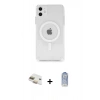 MARSİLYAN™- iPhone 11 Kılıf Ahenk Yansıma Prime - Siyah Joko Magic 5D Cam + Pers Alüminyum Kamera Lens - GD