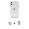 MARSİLYAN™- iPhone 11 Kılıf Ahenk Yansıma Prime - Siyah Joko Magic 5D Cam + Pers Alüminyum Kamera Lens - GI