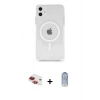 MARSİLYAN™- iPhone 11 Kılıf Ahenk Yansıma Prime - Siyah Joko Magic 5D Cam + Pers Alüminyum Kamera Lens - KI