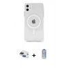 MARSİLYAN™- iPhone 11 Kılıf Ahenk Yansıma Prime - Siyah Joko Magic 5D Cam + Pers Alüminyum Kamera Lens - LT