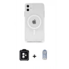 MARSİLYAN™- iPhone 11 Kılıf Ahenk Yansıma Prime - Siyah Joko Magic 5D Cam + PVD Metal Kamera Lens - YL