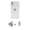 MARSİLYAN™- iPhone 11 Kılıf Ahenk Yansıma Prime - Siyah Joko Magic 5D Cam + Raze Metal Kamera Lens - KI