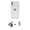 MARSİLYAN™- iPhone 11 Kılıf Ahenk Yansıma Prime - Siyah Joko Magic 5D Cam + Raze Metal Kamera Lens - SH