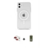 MARSİLYAN™- iPhone 11 Kılıf Ahenk Yansıma Prime - Siyah Joko Magic 5D Hayalet Cam + Pers Alüminyum Kamera Lens - KI