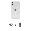 MARSİLYAN™- iPhone 11 Kılıf Ahenk Yansıma Prime - Siyah Joko Magic 5D Hayalet Cam + Pers Alüminyum Kamera Lens - LT