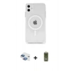 MARSİLYAN™- iPhone 11 Kılıf Ahenk Yansıma Prime - Siyah Joko Magic 5D Hayalet Cam + Pers Alüminyum Kamera Lens - GI