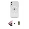 MARSİLYAN™- iPhone 11 Kılıf Ahenk Yansıma Prime - Siyah Joko Magic 5D Hayalet Cam + Raze Metal Kamera Lens - SH