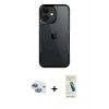 MARSİLYAN™- iPhone 11 Kılıf Akış Çizgi Koleksiyonu - Şeffaf Pasifik Cam Ekran Koruyucu + Pers Alüminyum Kamera Lens - GI